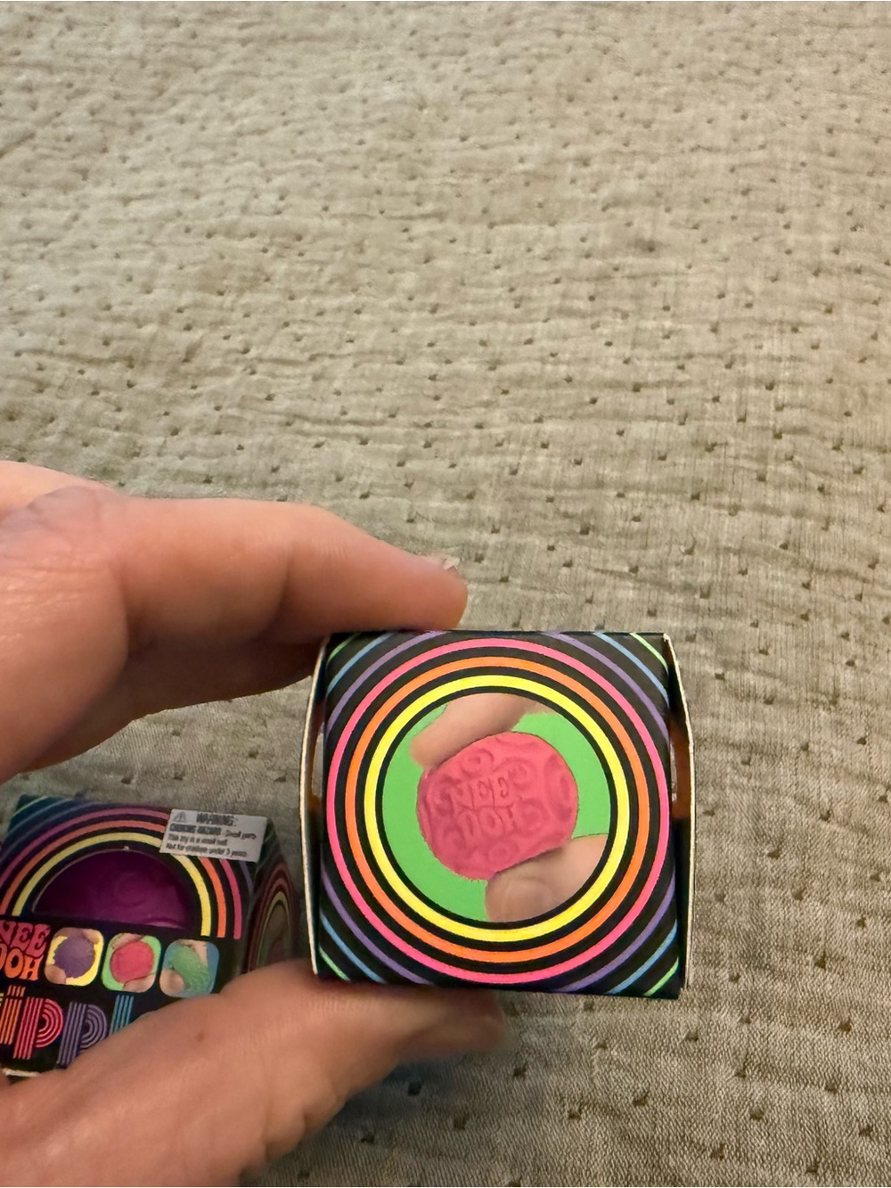 3 mini Needoh Ripples- Orange, green and purple - Picture 2 of 2